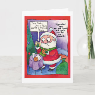 Christmas:  Santa's Snack Card