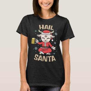 Christmas Satanic Hail Santa for Witches Warlock T-Shirt