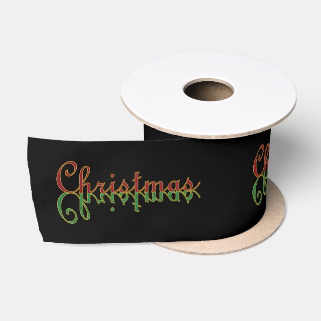 Christmas Satin Ribbon (Spool)