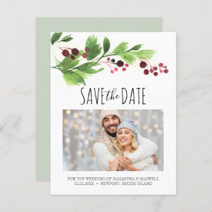 Christmas Save The Date Invitation