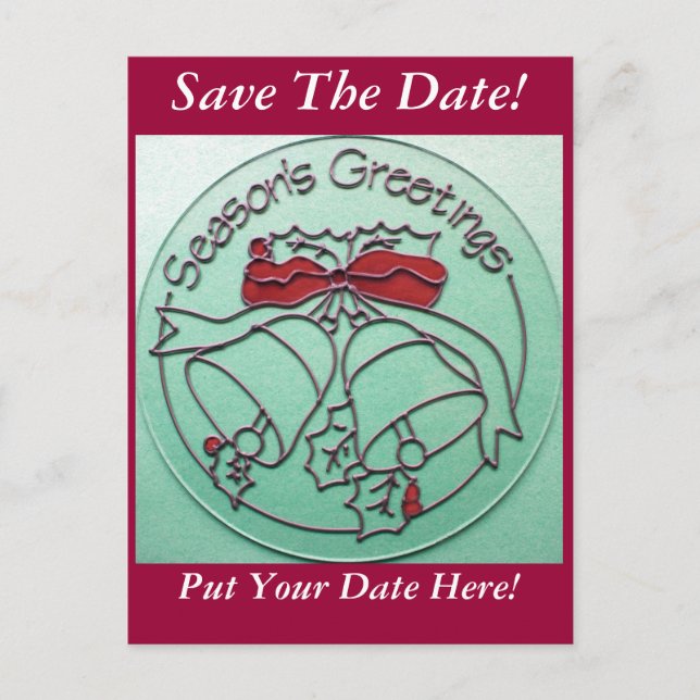 Christmas Save The Date Postcard (Front)