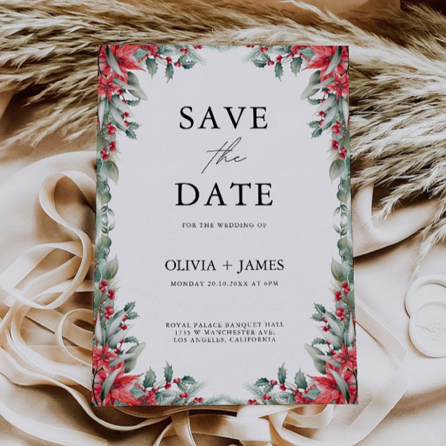 Christmas Save the Date Template (Christmas Save the Date Template)