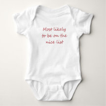 Christmas saying baby wear