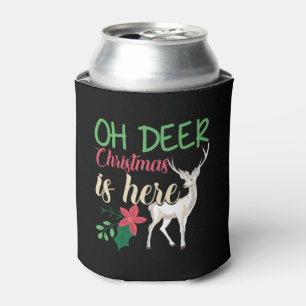 christmas saying deer christmas moose saying can cooler