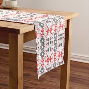 Christmas Scandinavian Folk Art Runic Pattern Short Table Runner