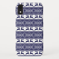Christmas, Scandinavian Folk Blue and White