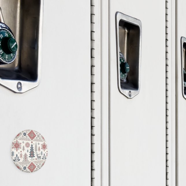 Christmas Scandinavian Geometric Minimalist Magnet (In Situ (Locker))