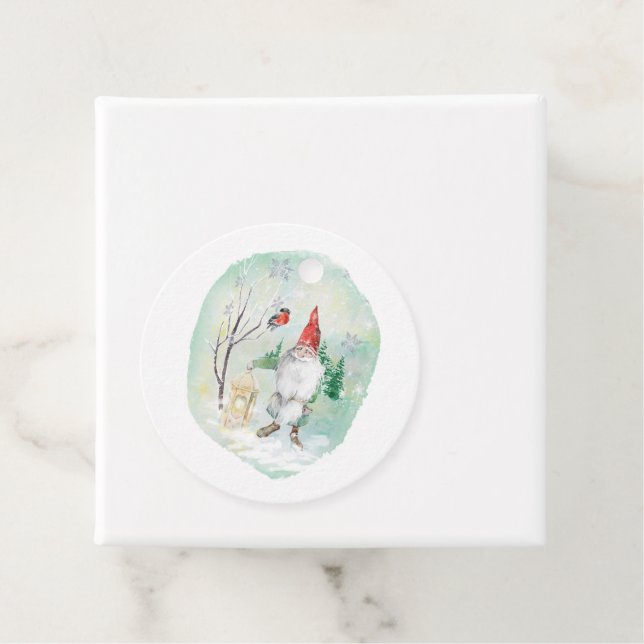 Christmas Scandinavian Gnome Favour Tags (In Situ)