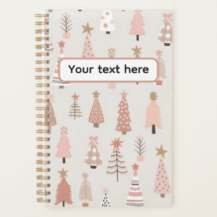 Christmas Scandinavian Pink Sapins Planner