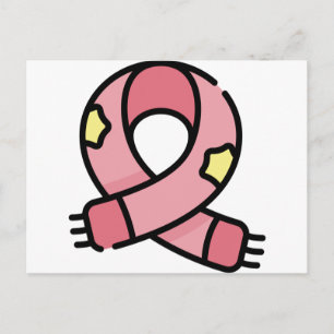 christmas scarf postcard