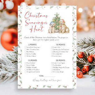 Christmas Scavenger Hunt Christmas Game Holiday Card