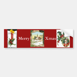 Christmas Scene Bumper Sticker