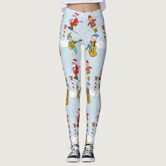 Christmas Scene Holiday Leggings