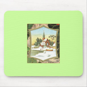 Christmas Scene Mouse Pad