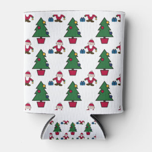 Christmas Scene-seamless pattern Can Cooler