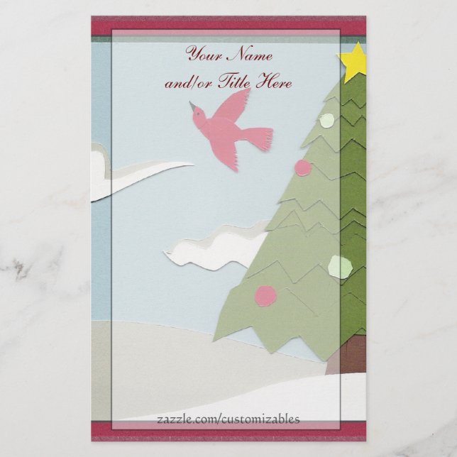 Christmas Scene Stationery (Front)