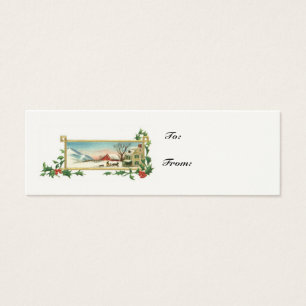 Christmas Scene-Vintage Gift Card
