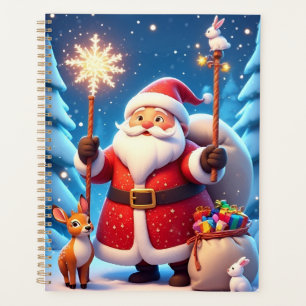 Christmas Scene with Santa Claus Planner