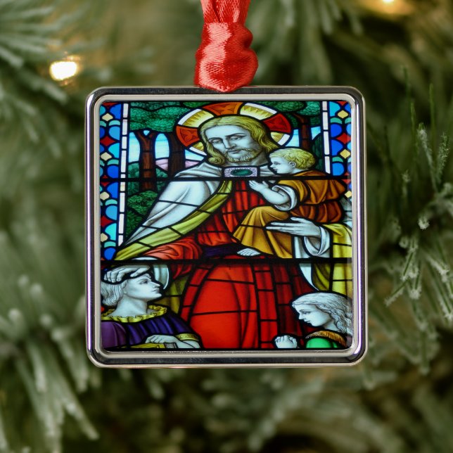 Christmas scenes metal ornament (Tree)