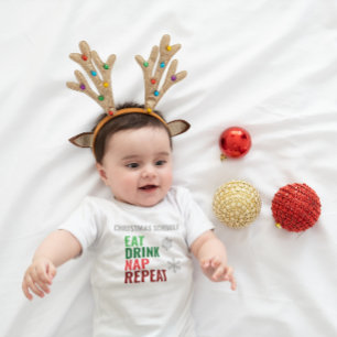 Christmas Schedule Baby Bodysuit