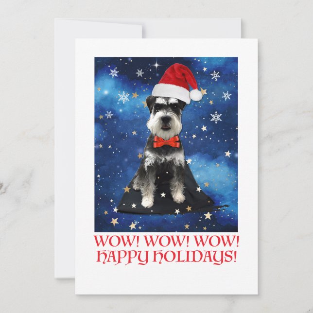 Christmas Schnauzer Announcement (Front)