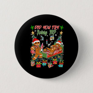 Christmas School Nurse Xmas Did You Try Icing It G 6 Cm Round Badge