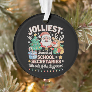 Christmas School Secretary Xmas Holiday Season Ornament