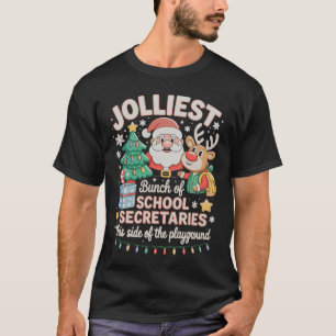 Christmas School Secretary Xmas Holiday Season T-Shirt
