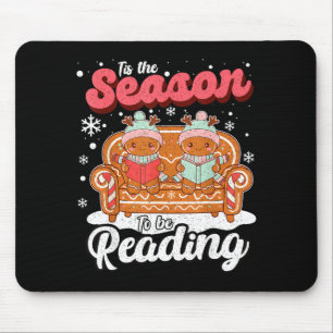Christmas School Teacher Retro Librarian Groovy Xm Mouse Pad