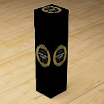 Christmas Scotch Whiskey Label Wine Box<br><div class="desc">Funny Christmas Beer Labels. © Copyright HGIFY Store Only. All Rights Reserved.</div>