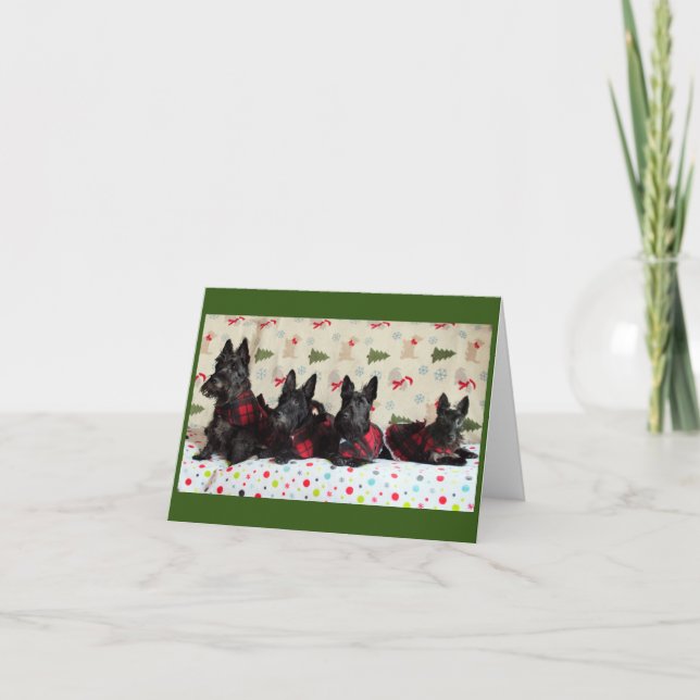 Christmas Scotties Card (Front)