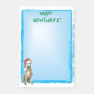 Christmas Scottish Deerhound Post-it Notes