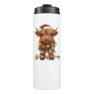 Christmas Scottish Highland Cow Classic T-Shirt Thermal Tumbler