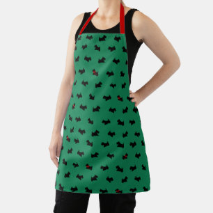 Christmas Scottish Terrier Apron