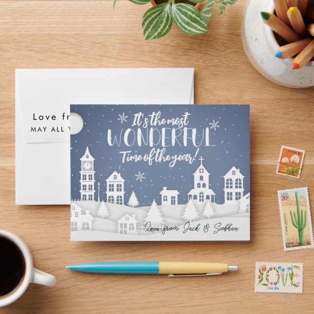 christmas scratchcard Lottery Ticket Wedding favou Envelope (Desk)