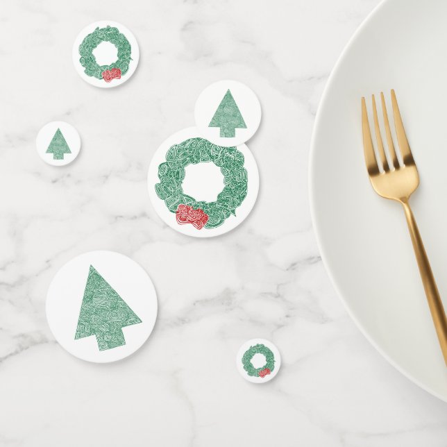 Christmas Scribbles Confetti (Group)