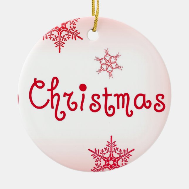 Christmas Script Ornament (Front)