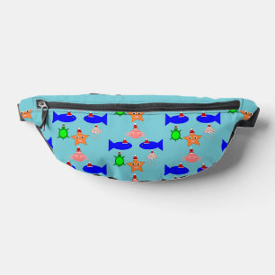 Christmas Sea Creatures Patterned Bum Bags
