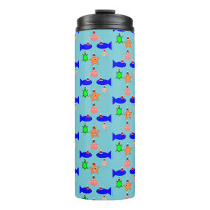 Christmas Sea Creatures Thermal Tumbler