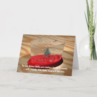 Christmas: Sea Monkey shocker Holiday Card