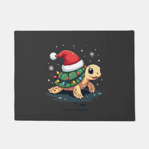 Christmas Sea Turtle Santa Xmas Men Women Boys Gir Doormat