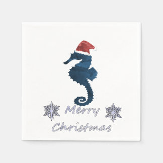 Christmas Seahorse Napkin
