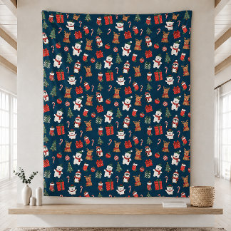 Christmas Seamless Pattern Blanket