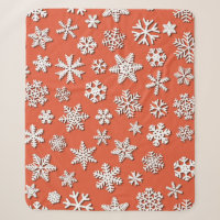 Christmas seamless pattern of snowflakes with shad