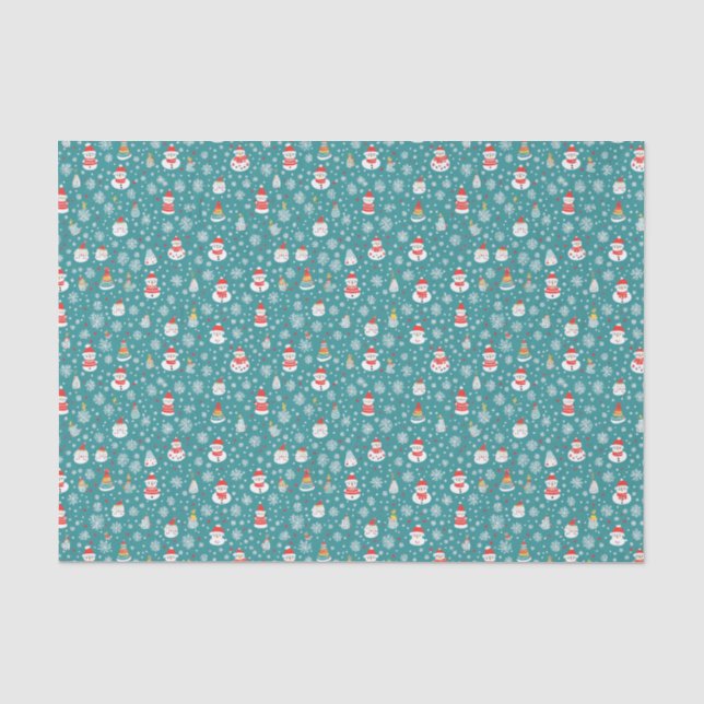Christmas Seamless Pattern Tissue Paper (Front)