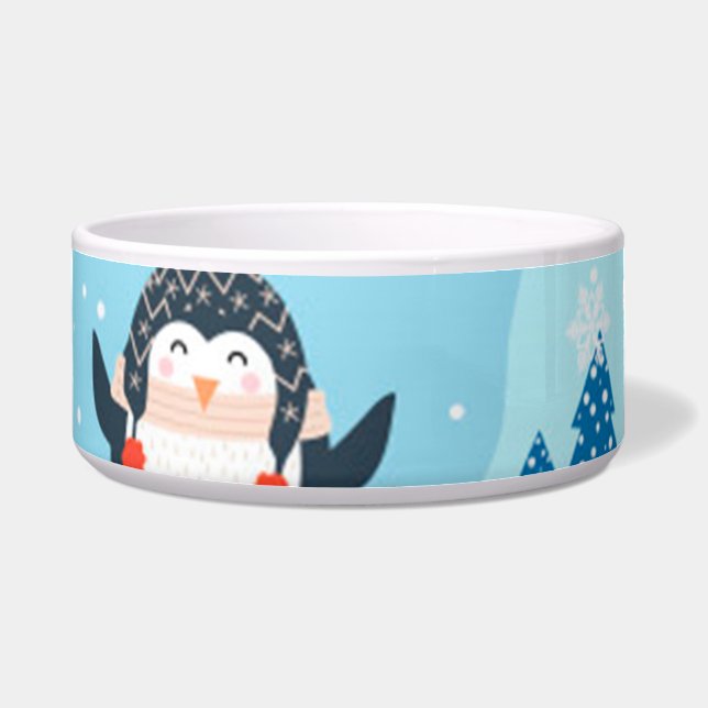 christmas seamless pattern with penguin (Front)