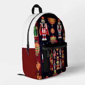 Christmas Seamless Repeating Pattern with Afrocent Printed Backpack