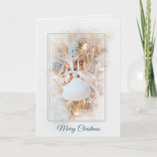 Christmas Seashell Ornament Card
