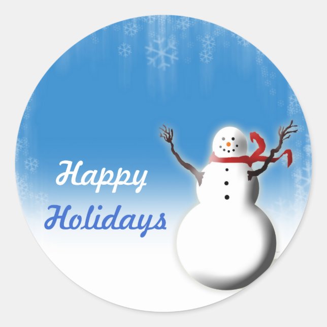 Christmas Season Design Envelope Seals (Front)