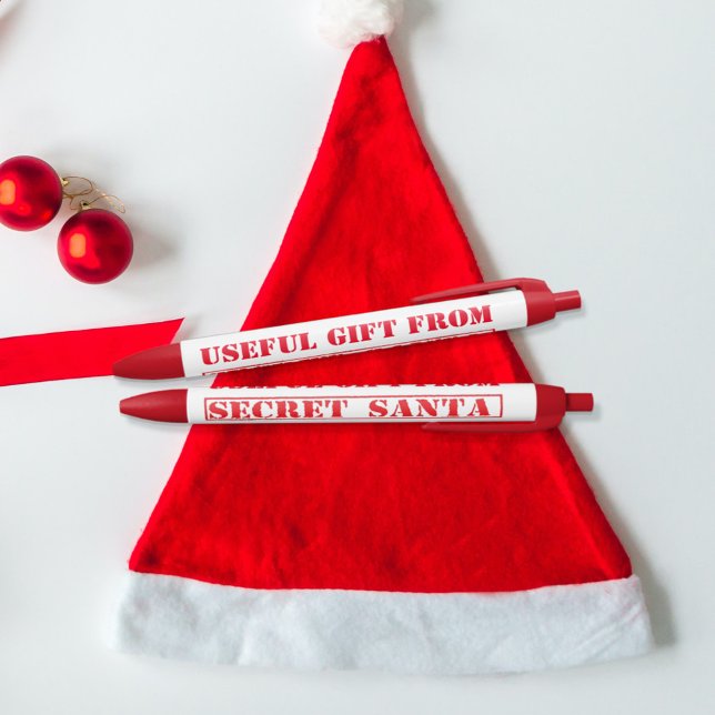 Christmas Secret Santa Useful Gift Holiday Black Ink Pen (Creator Uploaded)